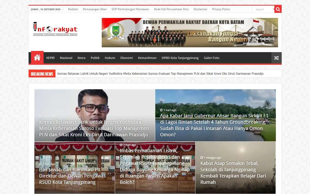 Tampilan website resmi Info Rakyat (inforakyat.com)