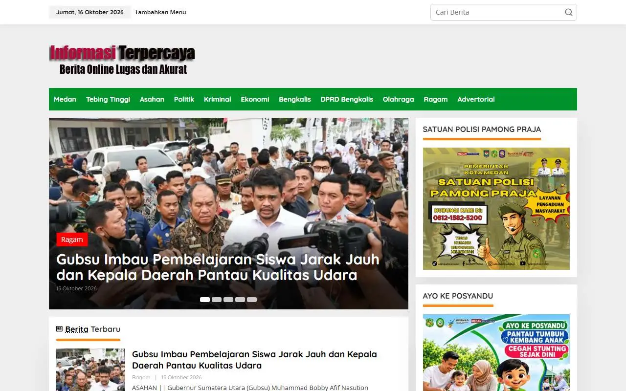 Tampilan website resmi Informasi Terpercaya (informasiterpercaya.com)