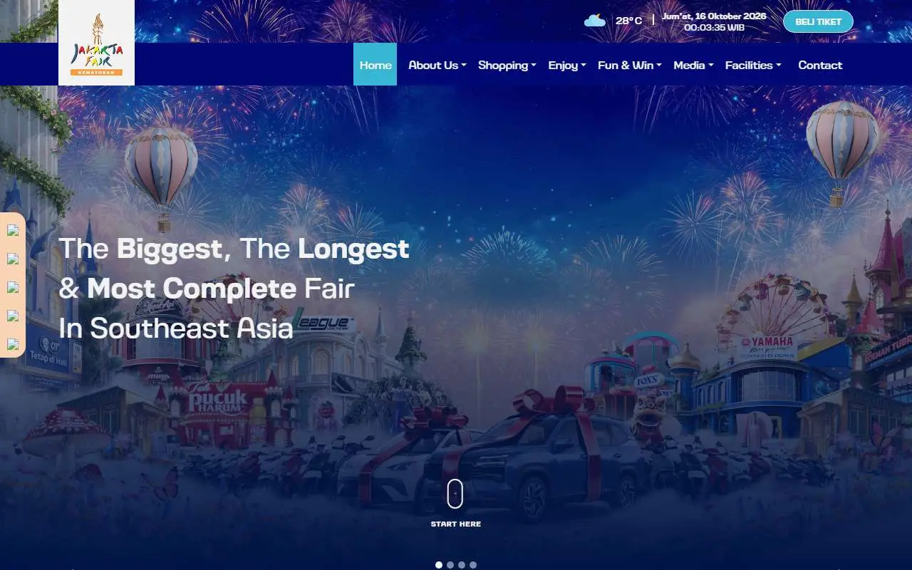 Tampilan website resmi Jakarta Fair (jakartafair.co.id)