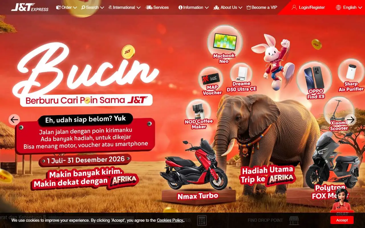 Tampilan website resmi J&T Express Indonesia (jet.co.id)