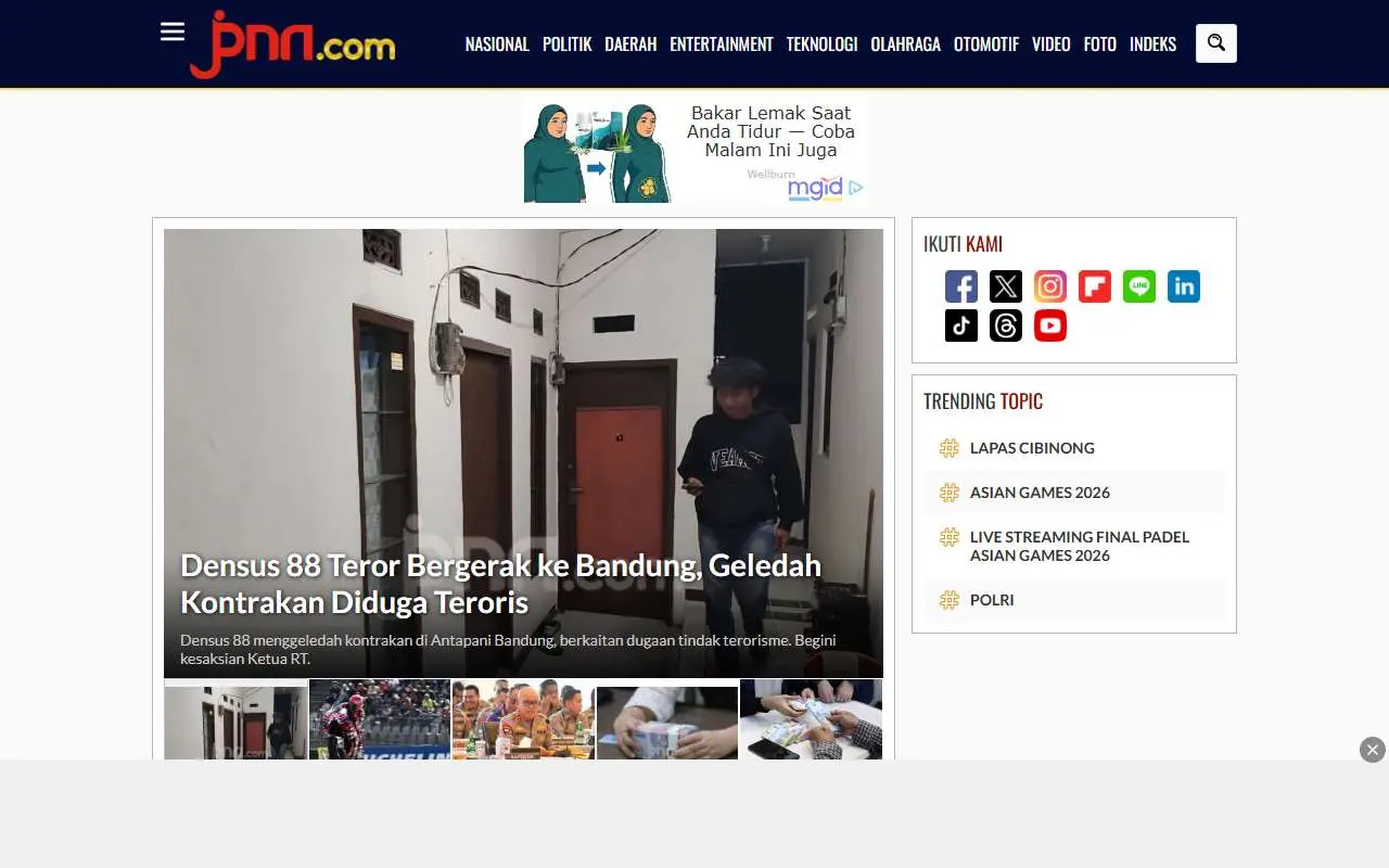 Tampilan website resmi JPNN.com (jpnn.com)