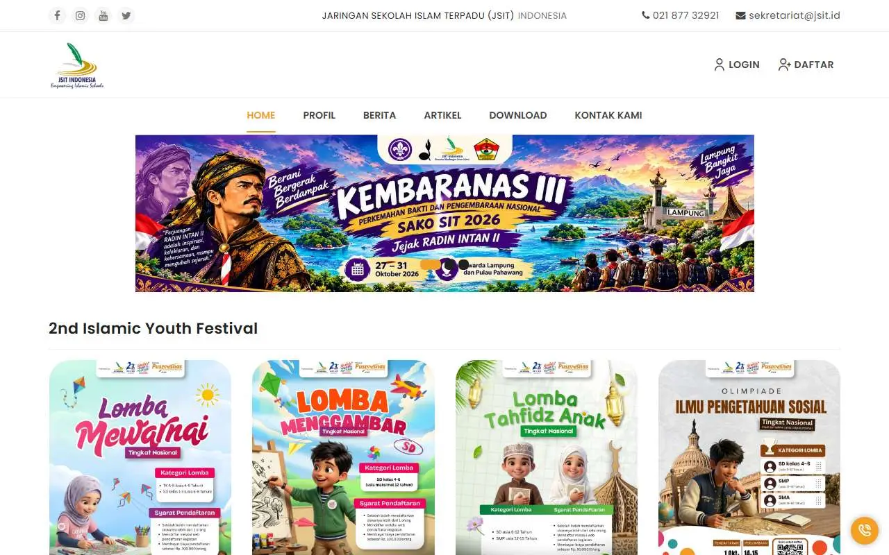 Tampilan website resmi JSIT Indonesia (jsit.id)
