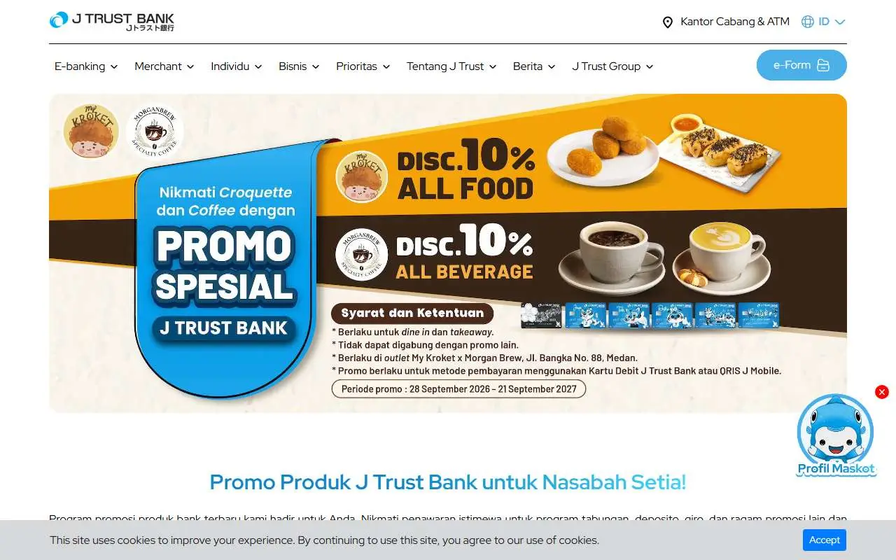 Tampilan website resmi J Trust Bank (jtrustbank.co.id)