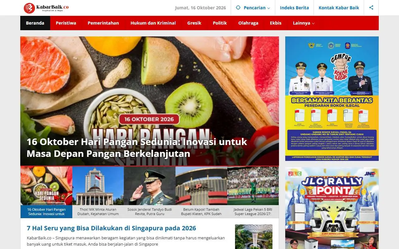 Tampilan website resmi Kabarbaik (kabarbaik.co)