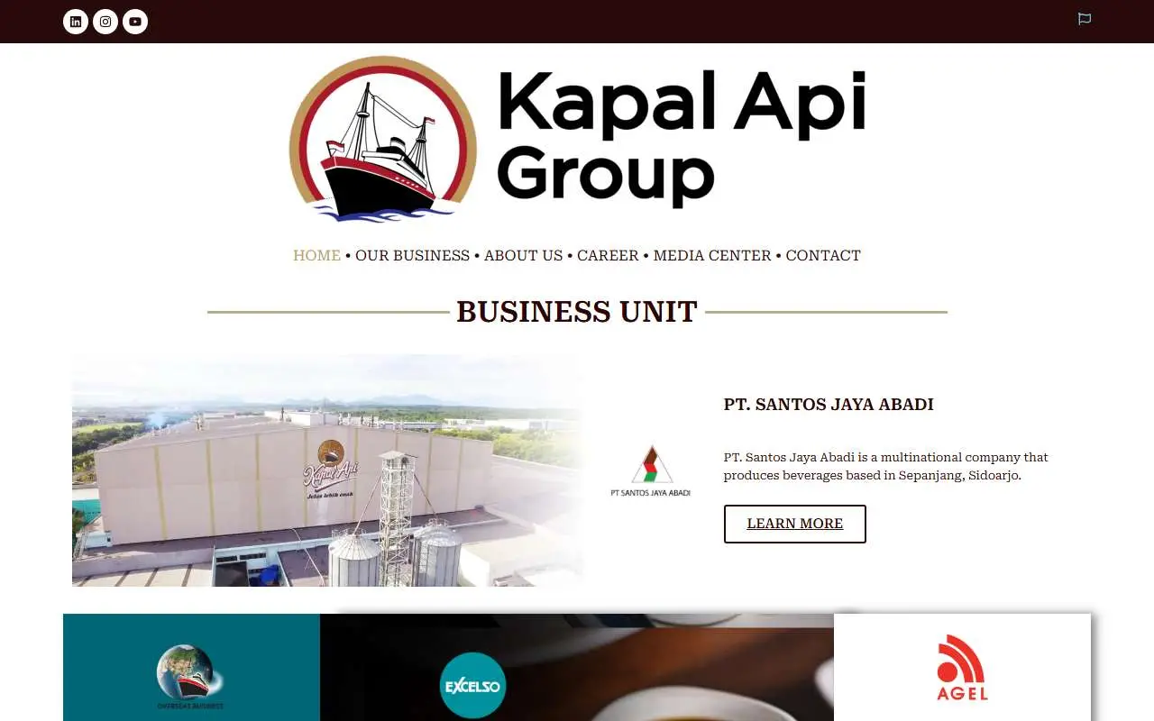 Tampilan website resmi Kapal Api (kapalapi.com)