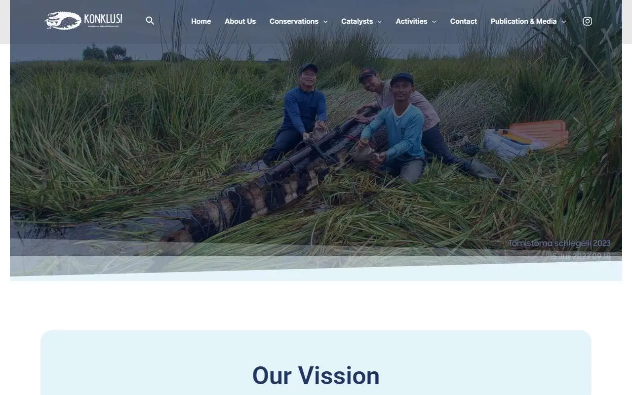 Tampilan website resmi KONKLUSI (konklusi.org)