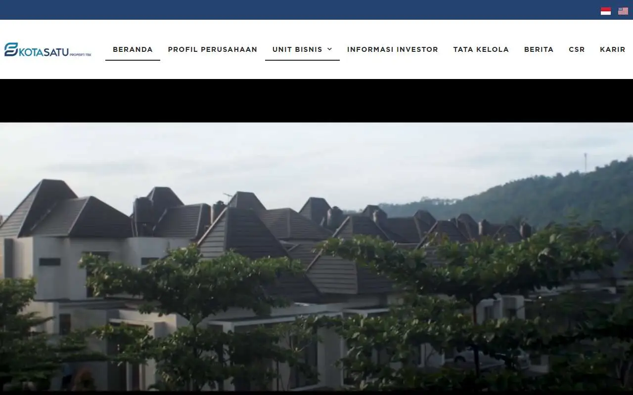Tampilan website resmi Kota Satu Properti (kotasatuproperti.com)