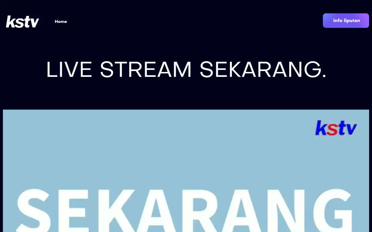 Tampilan website resmi KSTV (kstv.co.id)
