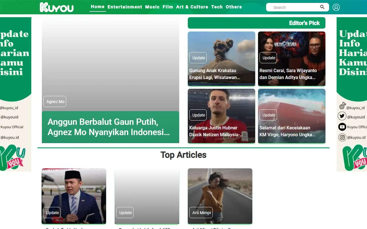 Tampilan website resmi Kuyou (kuyou.id)