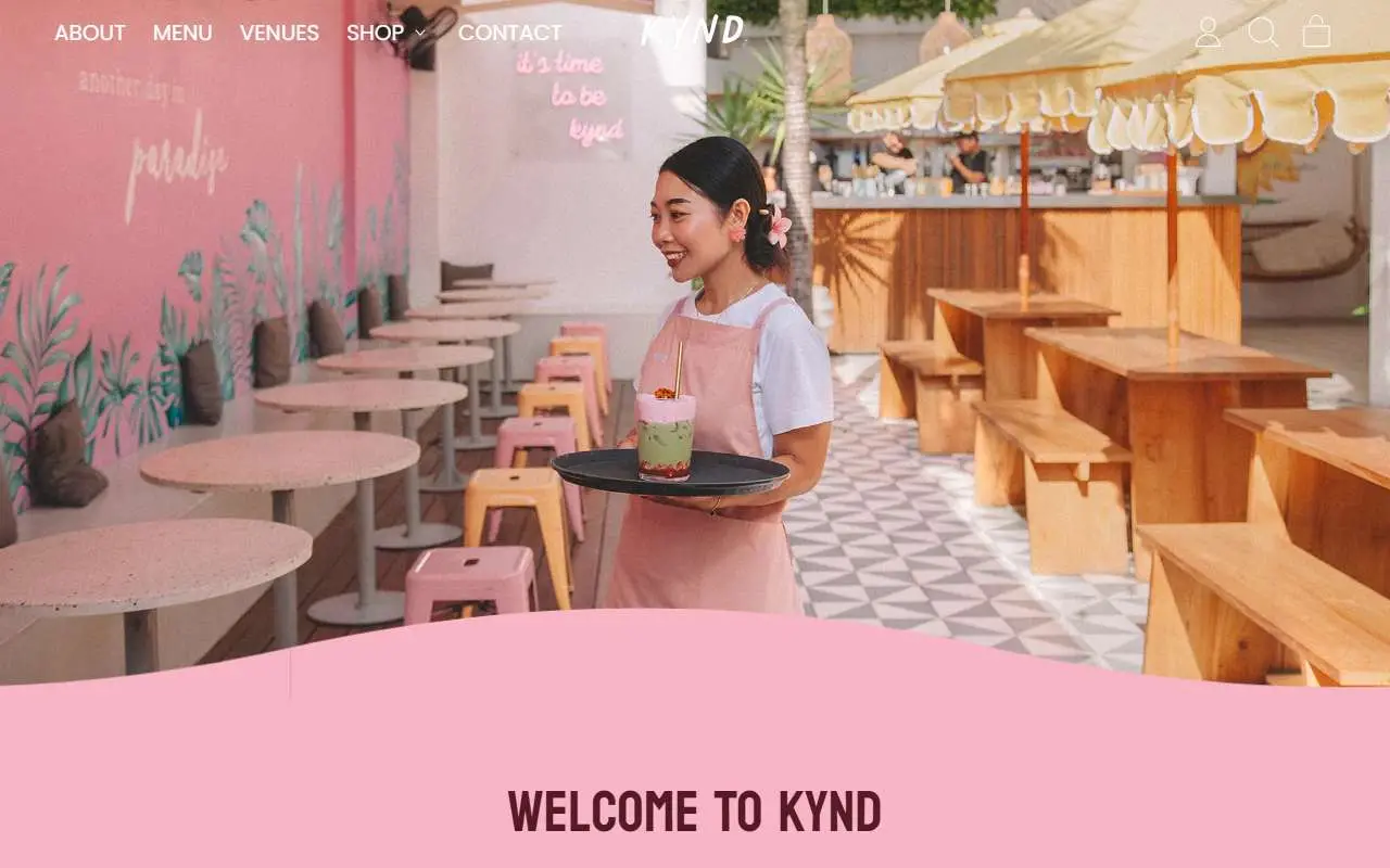 Tampilan website resmi Kynd Community (kyndcommunity.com)