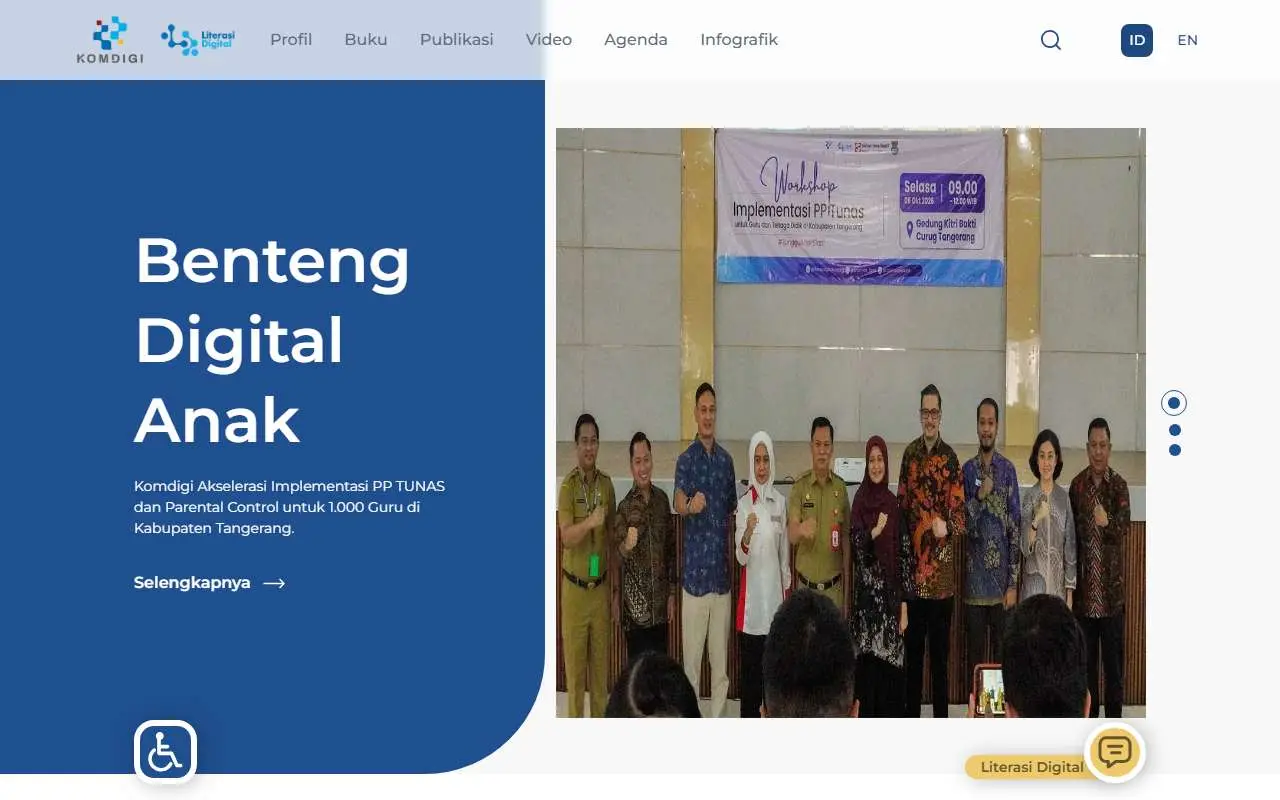Tampilan website resmi Literasi Digital (literasidigital.id)
