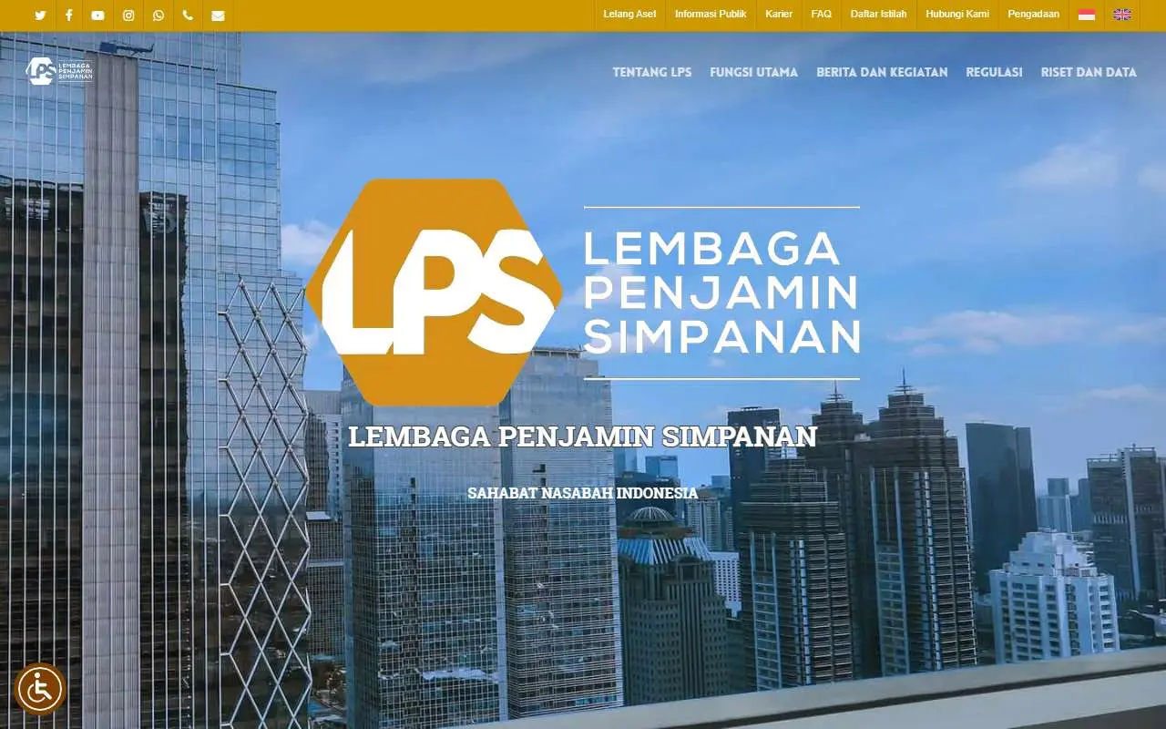 Tampilan website resmi LPS (lps.go.id)