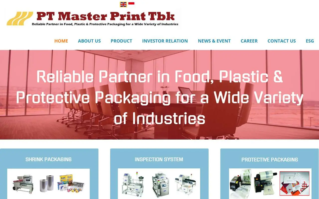 Tampilan website resmi Master Print (masterprint.co.id)