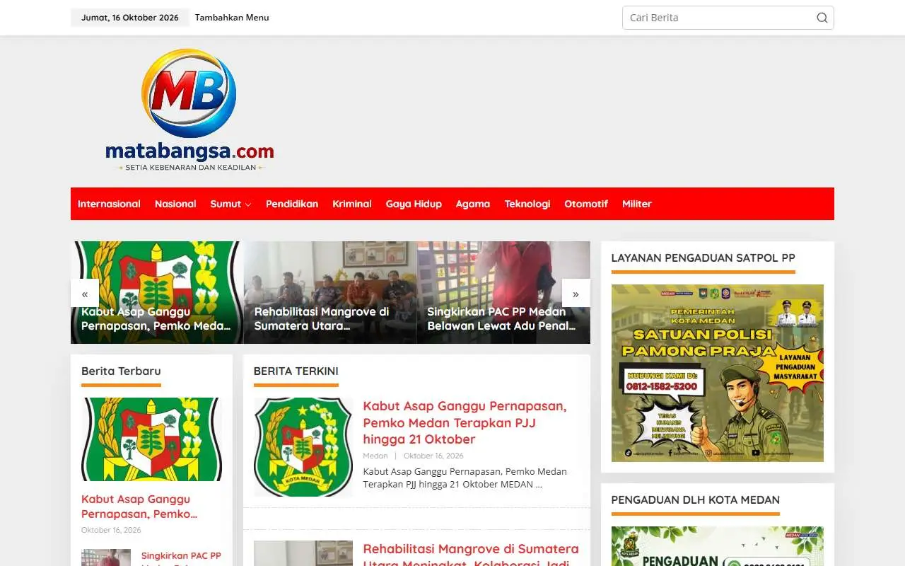 Tampilan website resmi Mata Bangsa (matabangsa.com)