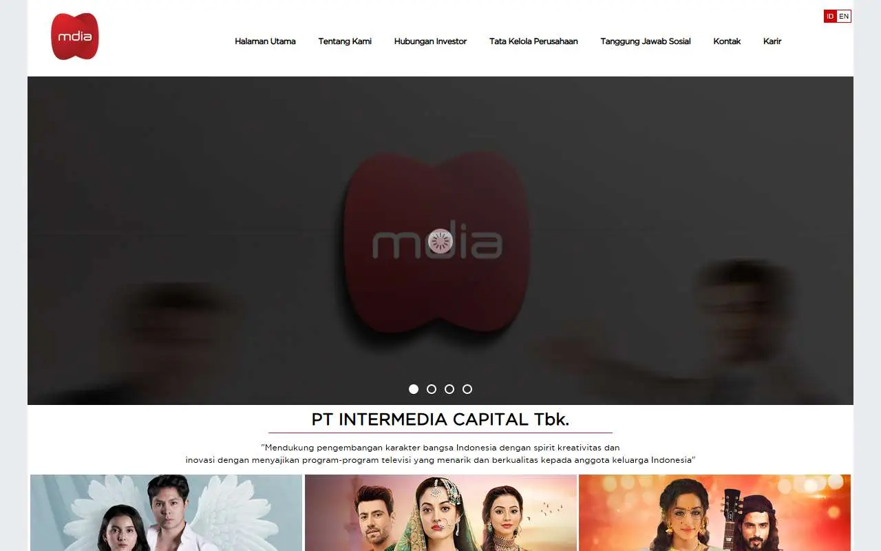 Tampilan website resmi Intermedia Capital (imc.co.id)