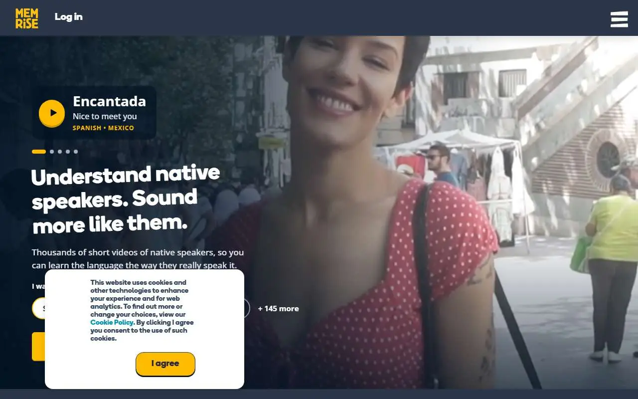 Tampilan website resmi Memrise (memrise.com)