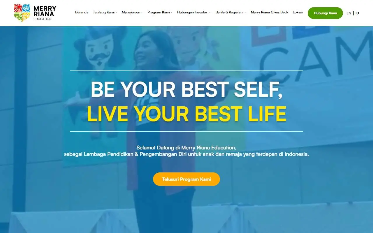Tampilan website resmi Merry Riana Edukasi (merryrianaeducation.com)