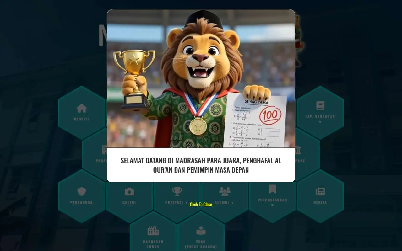 Tampilan website resmi MIN 2 Kota Malang (min2kotamalang.sch.id)