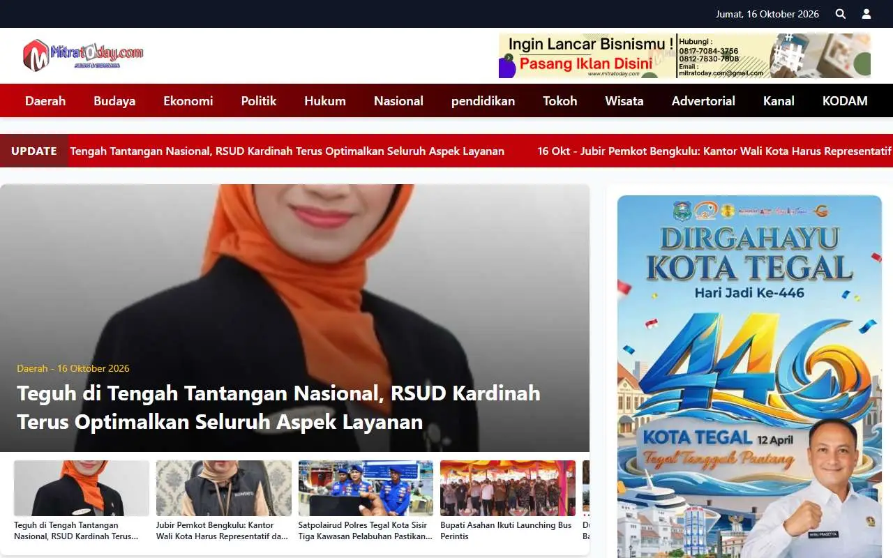 Tampilan website resmi Mitratoday (mitratoday.com)