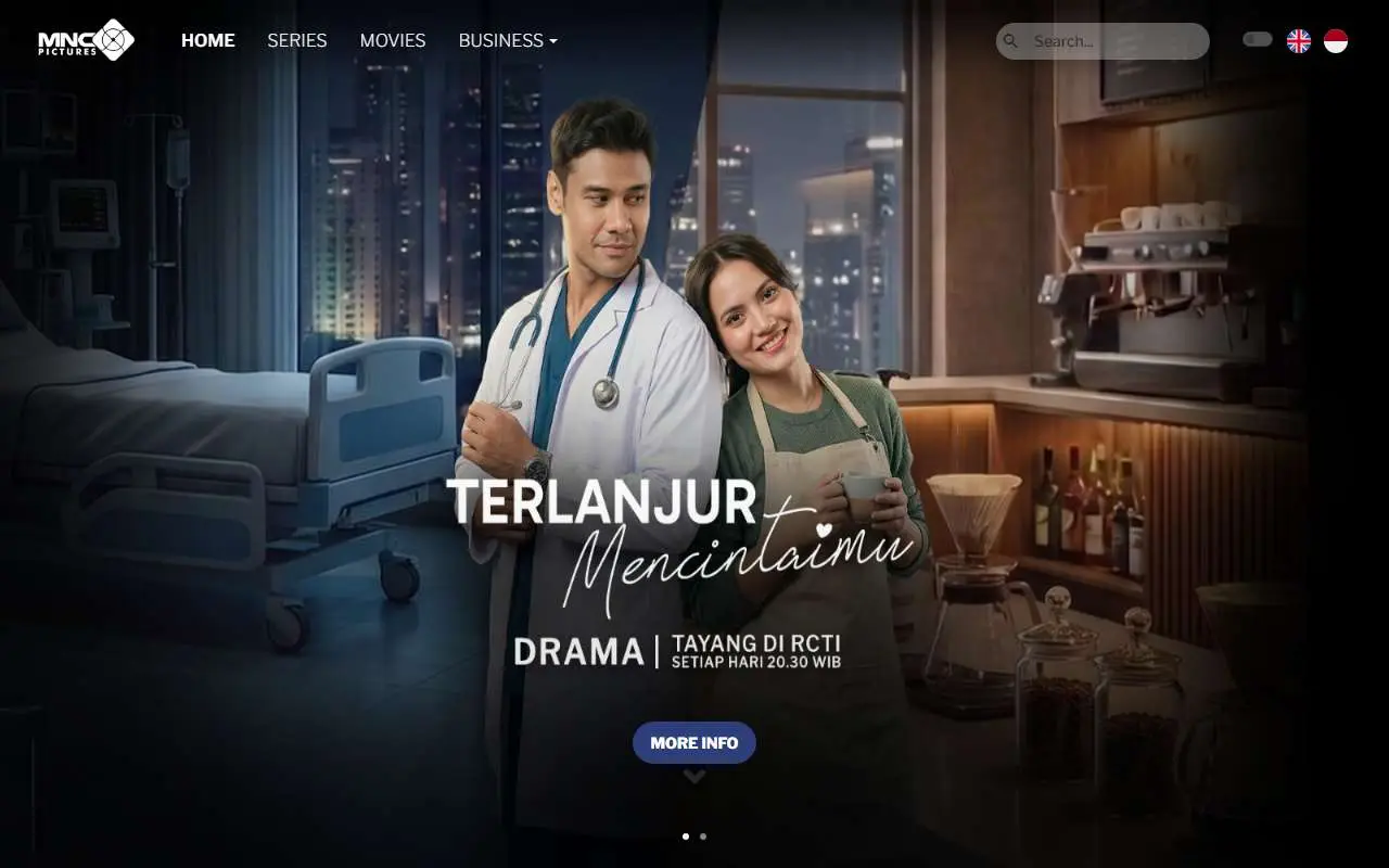 Tampilan website resmi MNC Pictures (mncpictures.com)