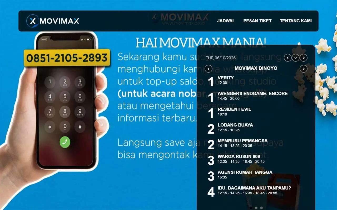 Tampilan website resmi Movimax (movimax.co.id)