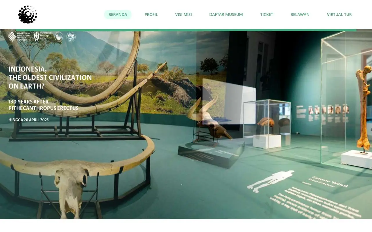Tampilan website resmi Museum Tuanku Imam Bonjol (museumtuankuimambonjol.com)