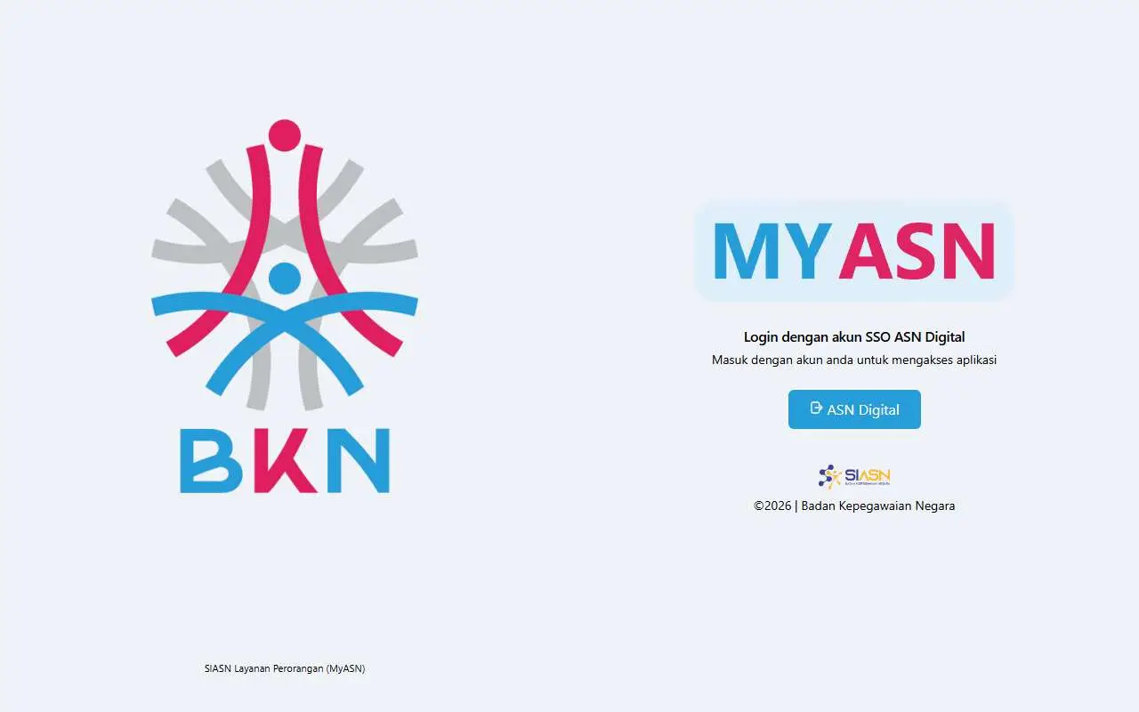 Tampilan website resmi MyASN BKN (myasn.bkn.go.id)