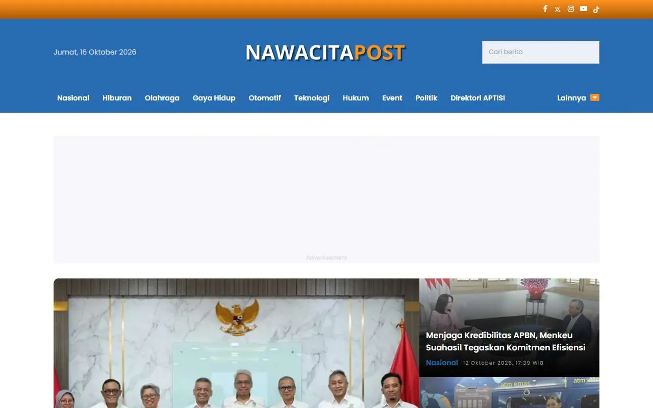 Tampilan website resmi Nawacita Post (nawacitapost.com)