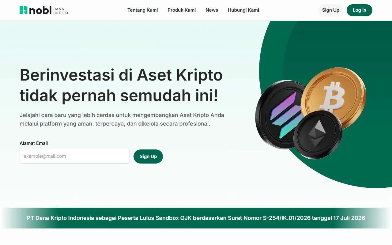 Tampilan website resmi Nobi (nobi.id)