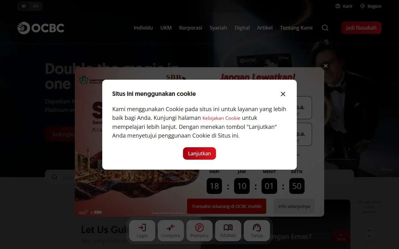 Tampilan website resmi OCBC Indonesia (ocbc.id)