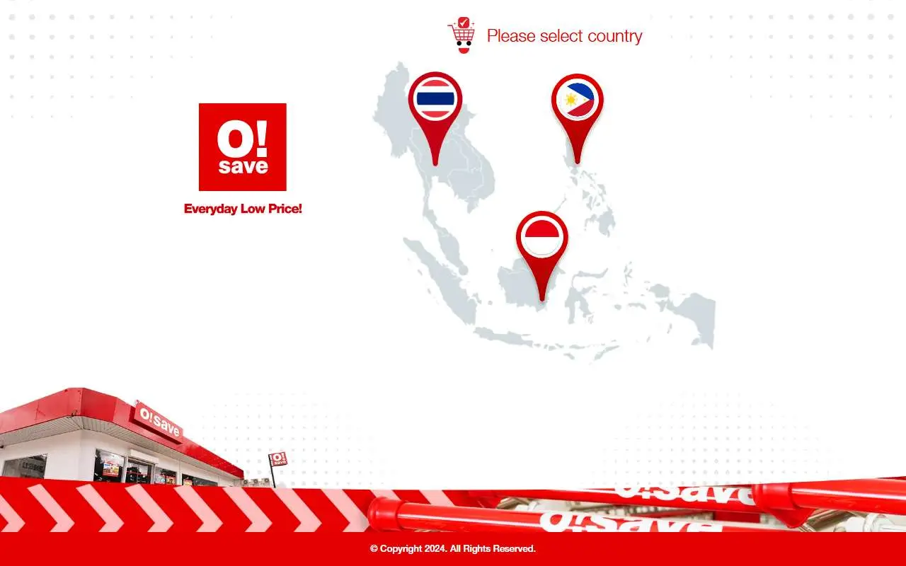 Tampilan website resmi O!Save (osave.com)