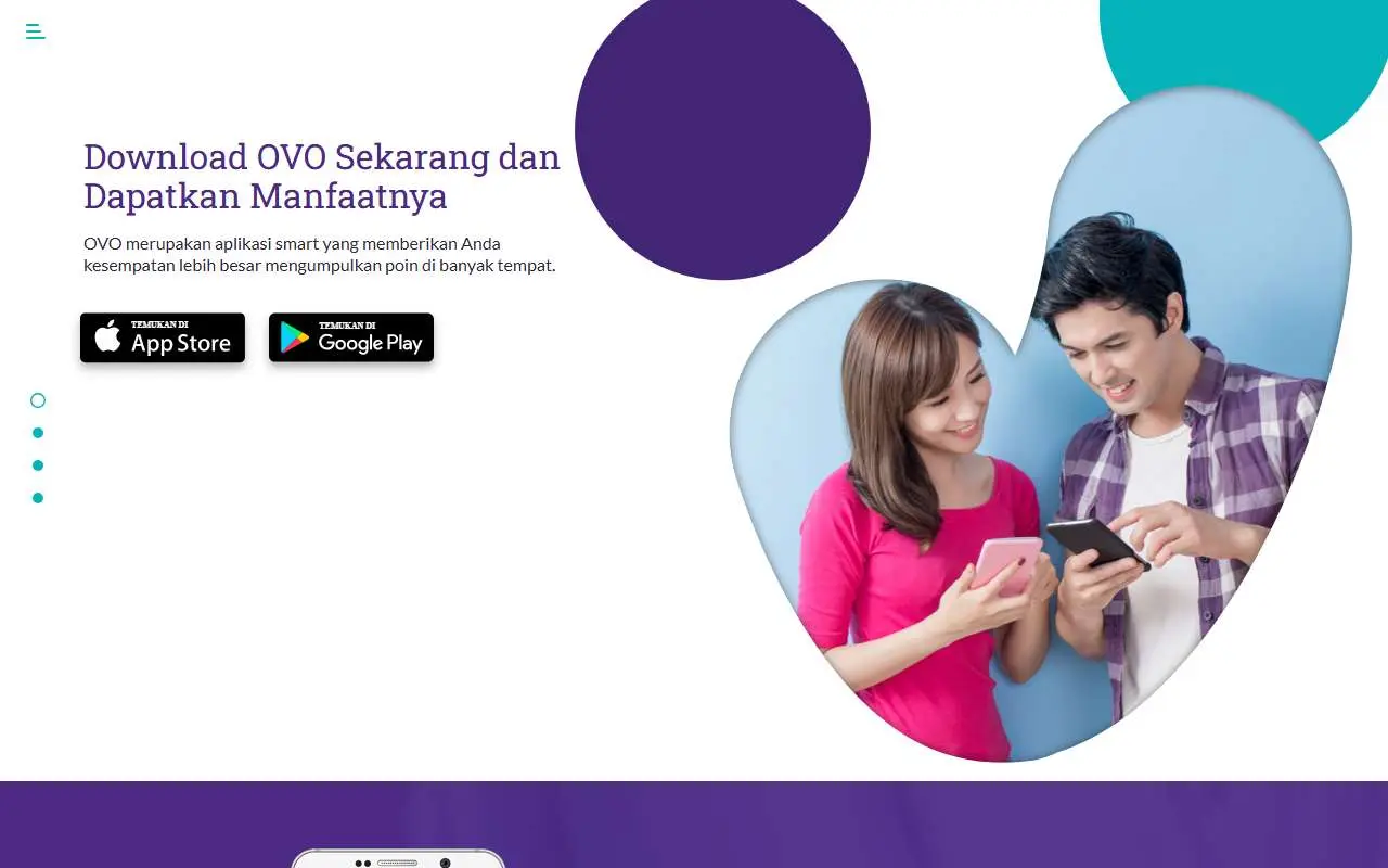 Tampilan website resmi OVO (ovo.id)