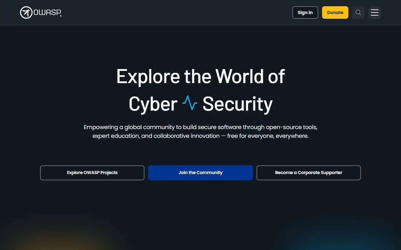 Tampilan website resmi OWASP (owasp.org)