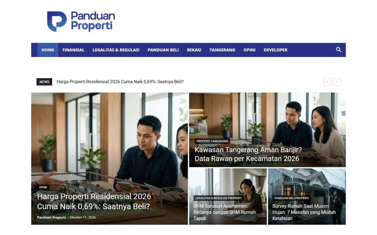 Tampilan website resmi Panduanproperti.id (panduanproperti.id)