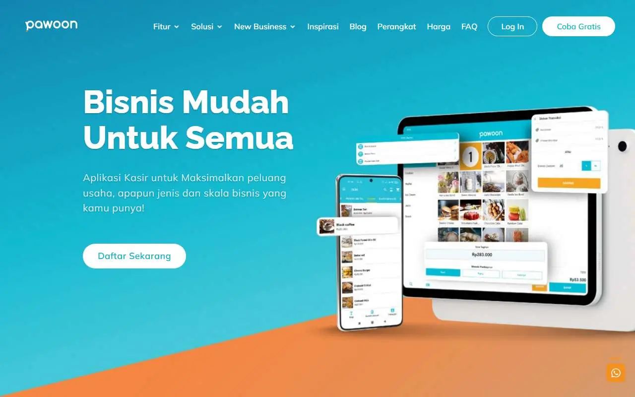 Tampilan website resmi Pawoon (pawoon.com)