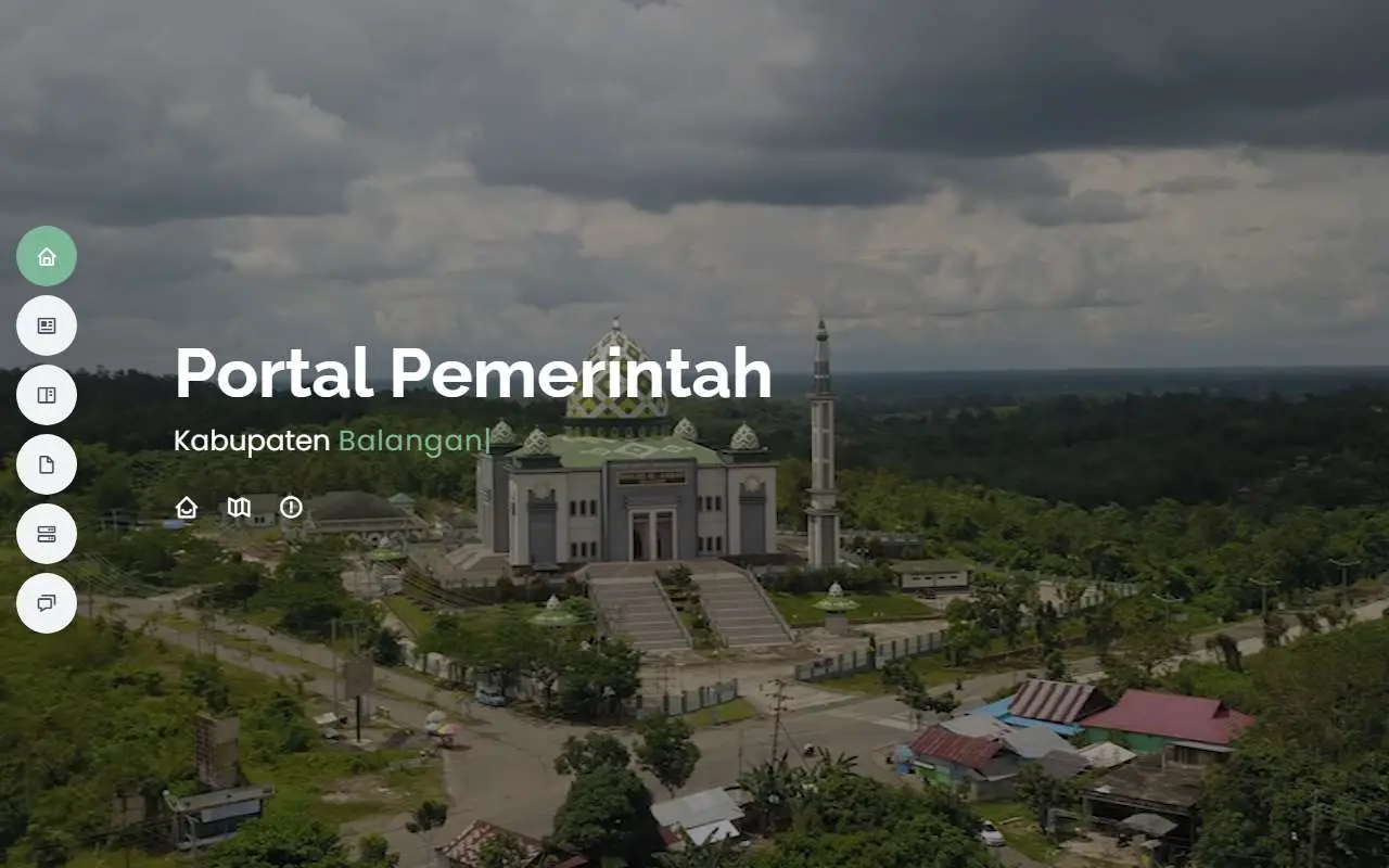 Tampilan website resmi Pemkab Balangan (balangankab.go.id)
