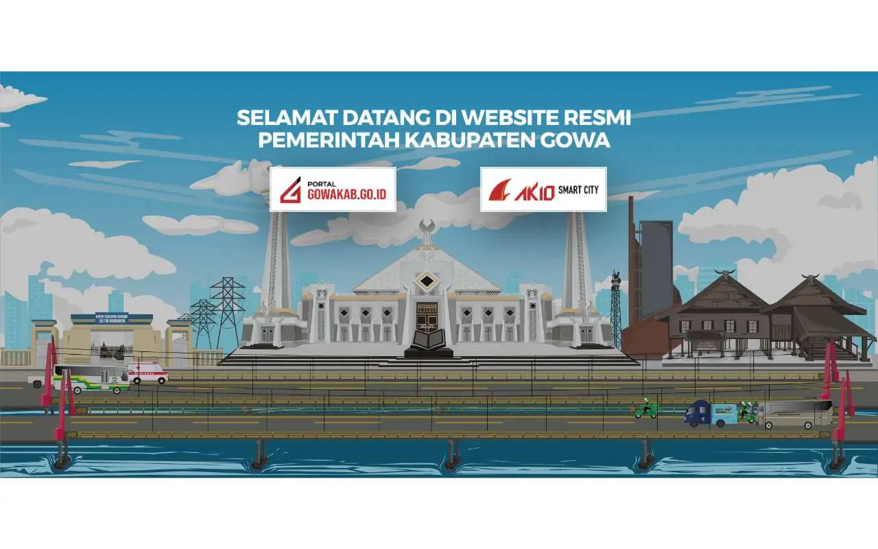 Tampilan website resmi Pemkab Gowa (gowakab.go.id)