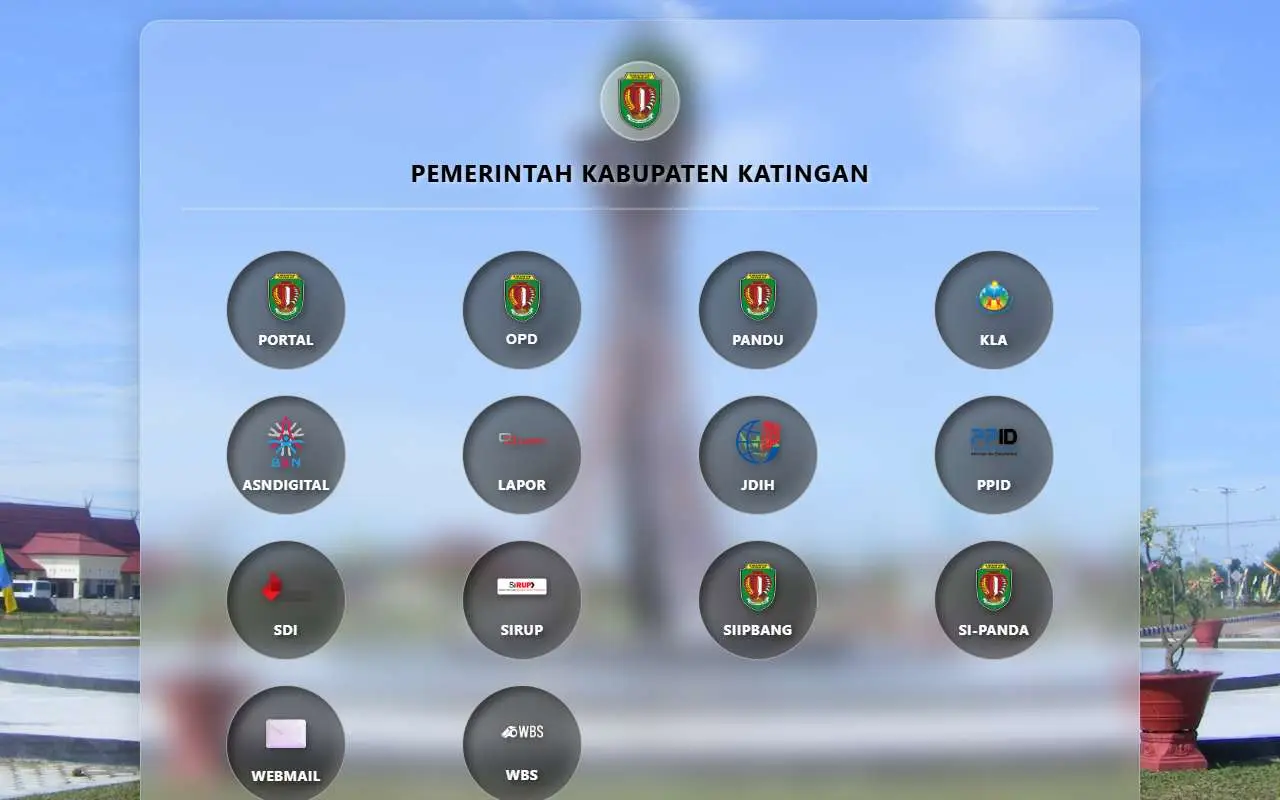 Tampilan website resmi Pemkab Katingan (katingankab.go.id)