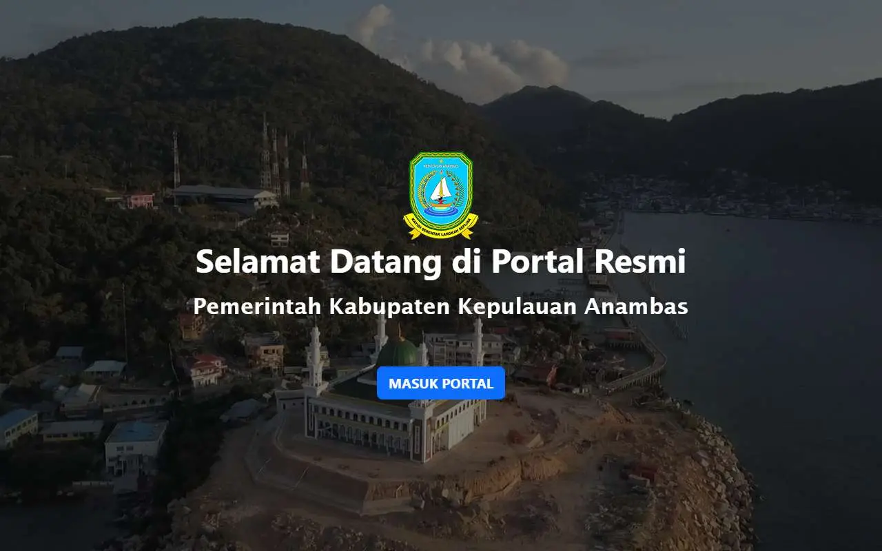 Tampilan website resmi Pemkab Kepulauan Anambas (anambaskab.go.id)