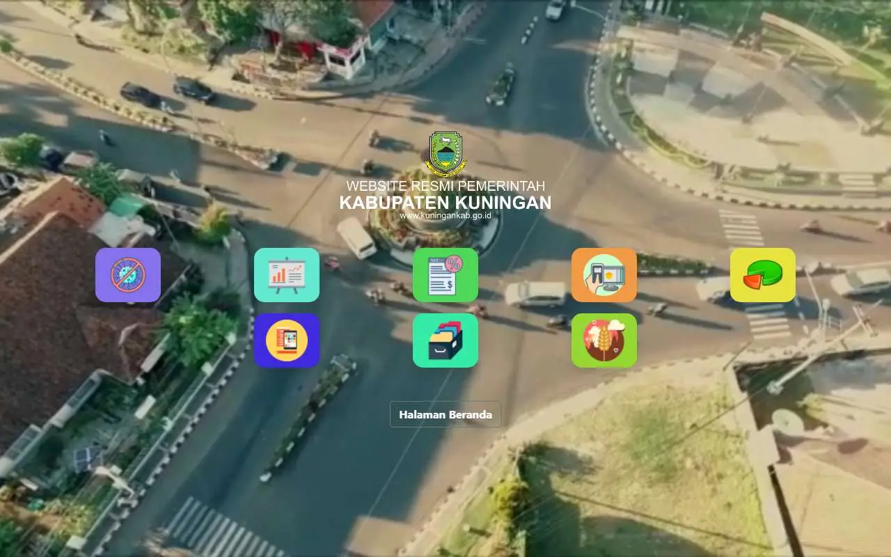 Tampilan website resmi Pemkab Kuningan (kuningankab.go.id)