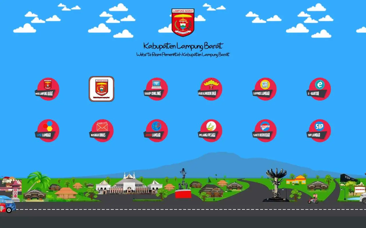 Tampilan website resmi Pemkab Lampung Barat (lampungbaratkab.go.id)