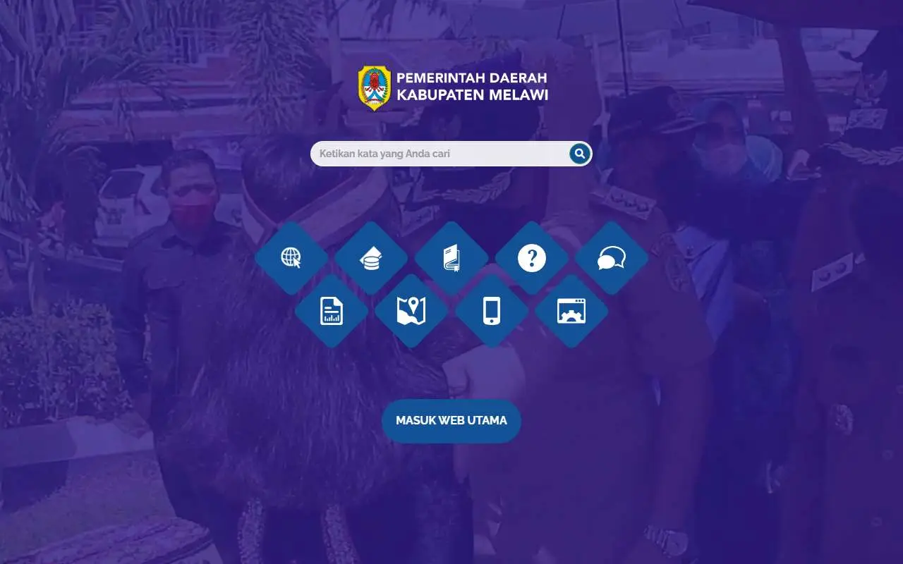 Tampilan website resmi Pemkab Melawi (melawikab.go.id)