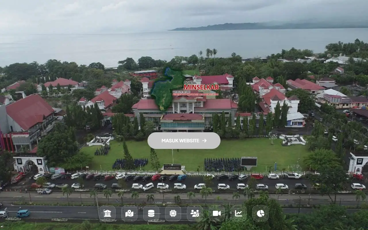 Tampilan website resmi Pemkab Minahasa Selatan (minselkab.go.id)