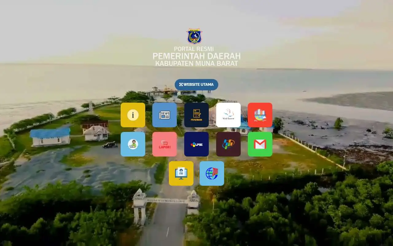 Tampilan website resmi Pemkab Muna Barat (munabaratkab.go.id)
