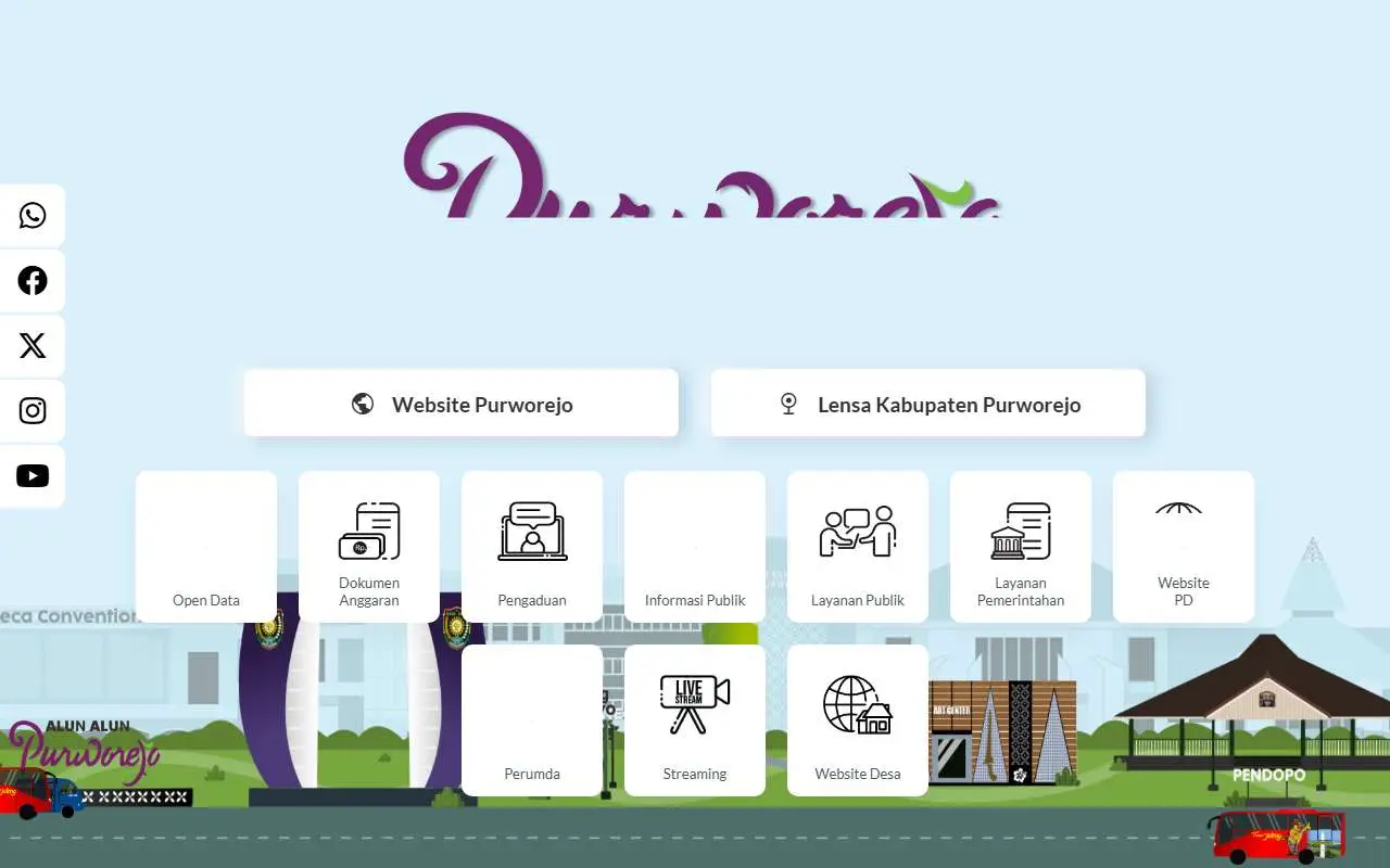 Tampilan website resmi Pemkab Purworejo (purworejokab.go.id)