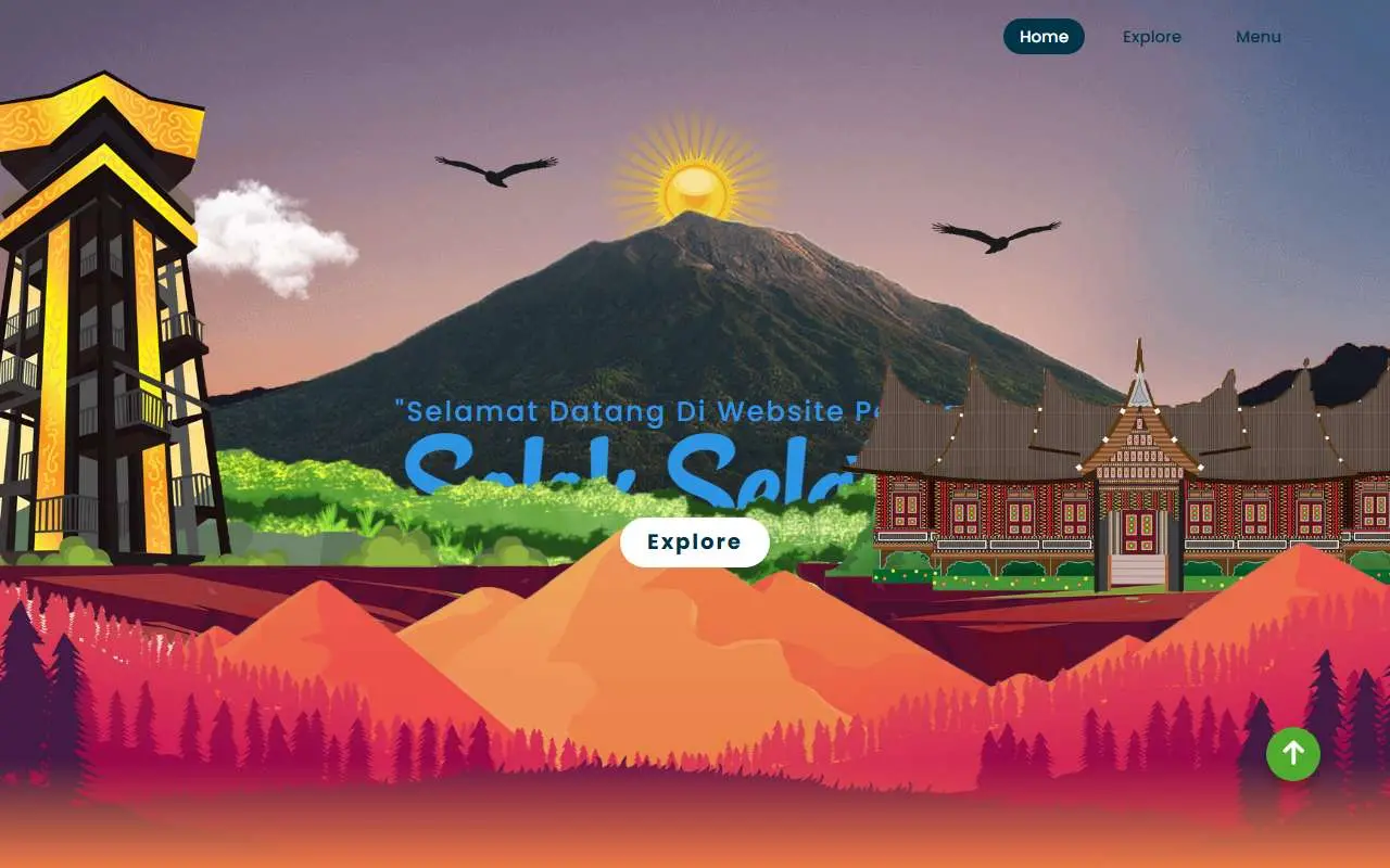 Tampilan website resmi Pemkab Solok Selatan (solselkab.go.id)
