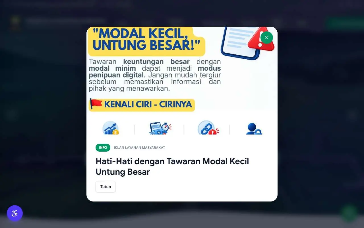 Tampilan website resmi Pemkab Sumedang (sumedangkab.go.id)