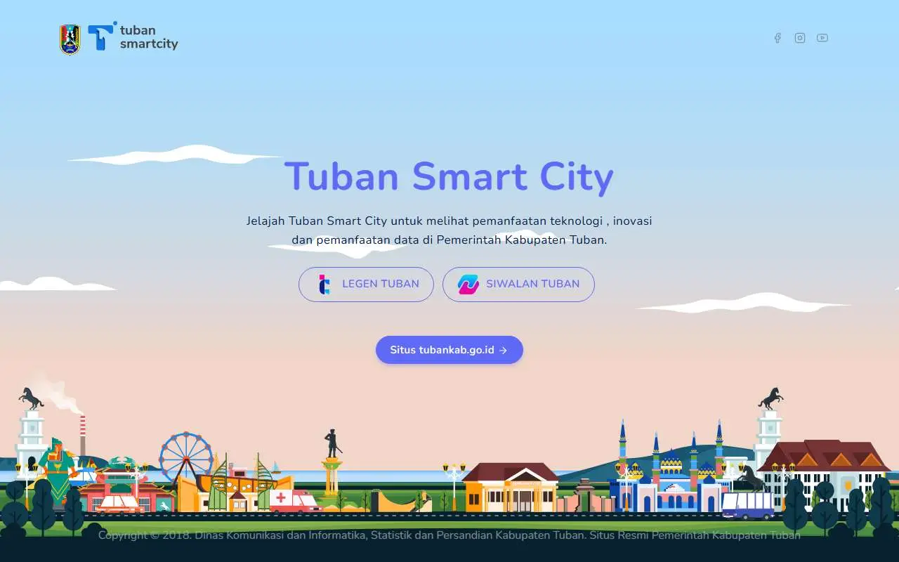 Tampilan website resmi Pemkab Tuban (tubankab.go.id)