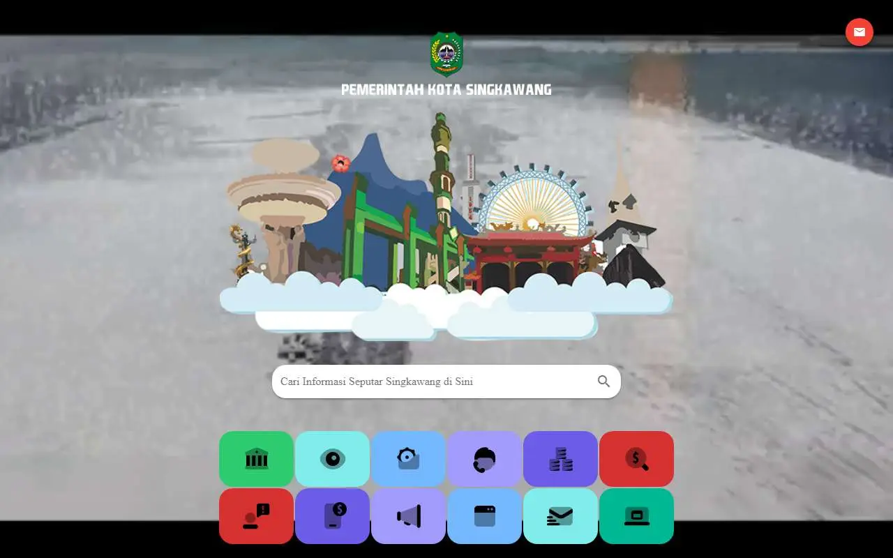 Tampilan website resmi Pemkot Singkawang (singkawangkota.go.id)