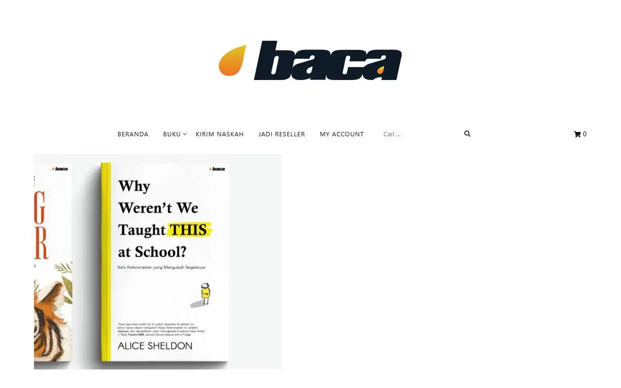 Tampilan website resmi Penerbit Baca (penerbitbaca.com)